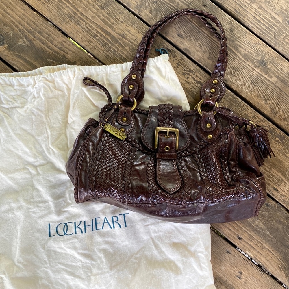 Like New Lockhart Brown Leather Shoulder Bag